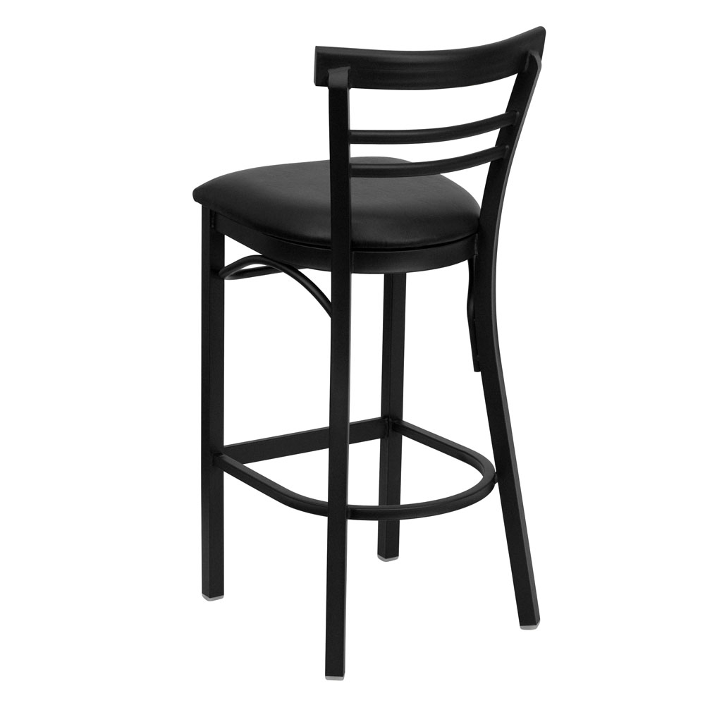 Backed bar stools back view