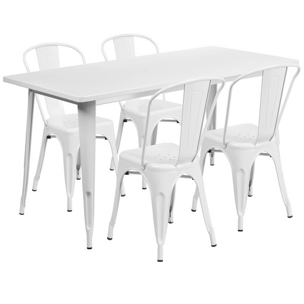 Bistro table set CUB ET CT005 4 30 YL GG FLA