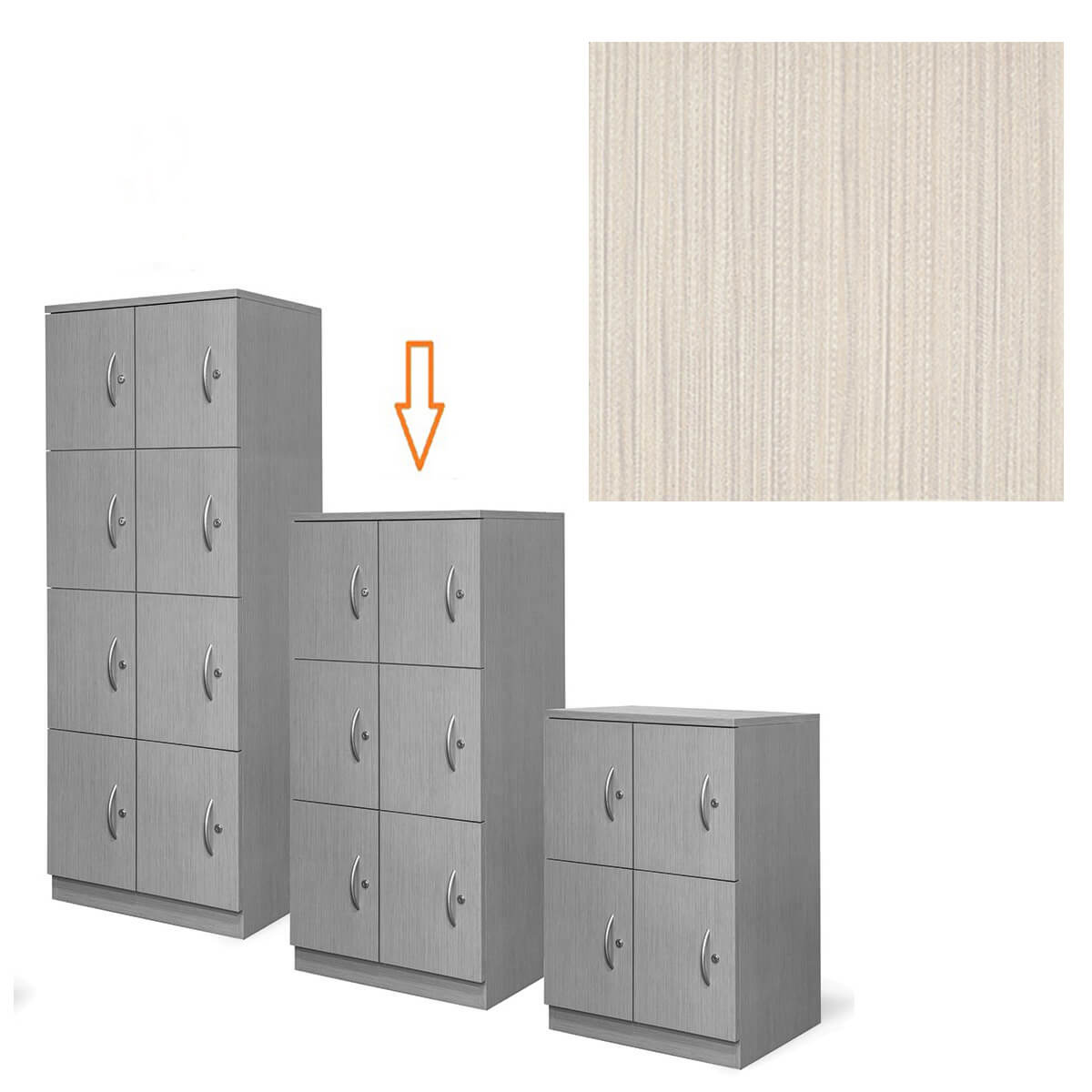 Laminate lockers CUB WLU8HT1 UMS TFL NNNN ORG 1 2