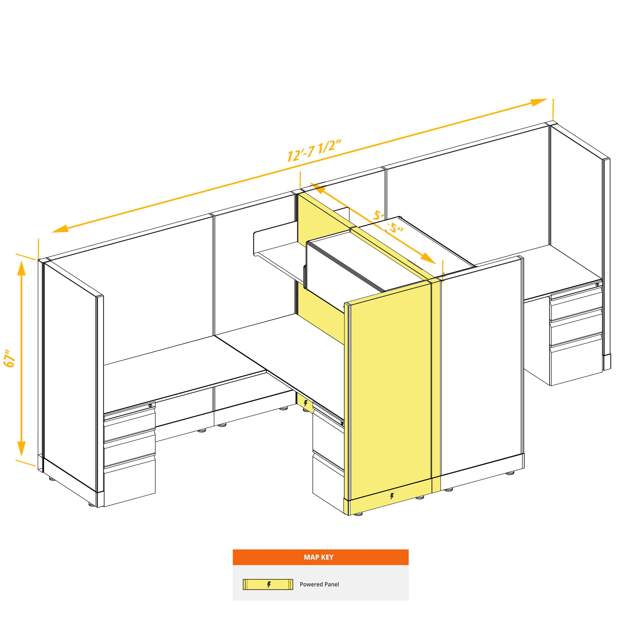 Modular furniture CUB 2a 67 P 56 PSO 1