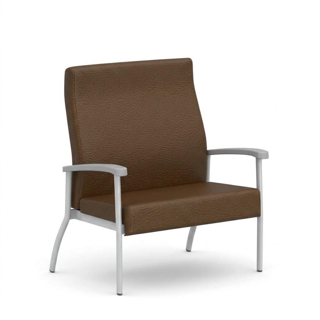 Armchair left link chocolate