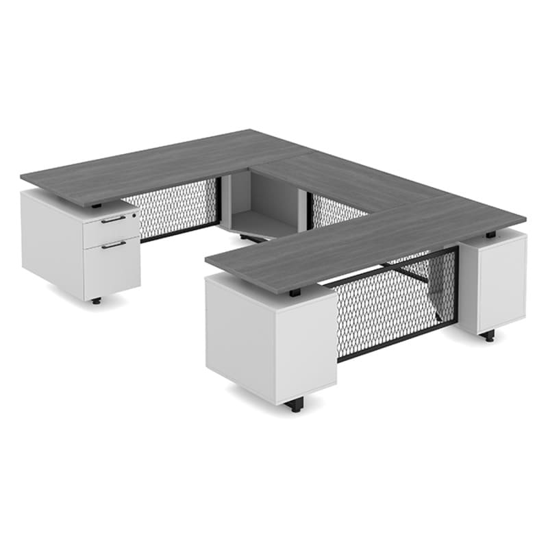 Desk U Shape newport gray top