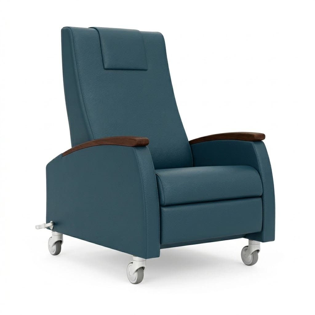 Dynacure Motion Recliner casters navy