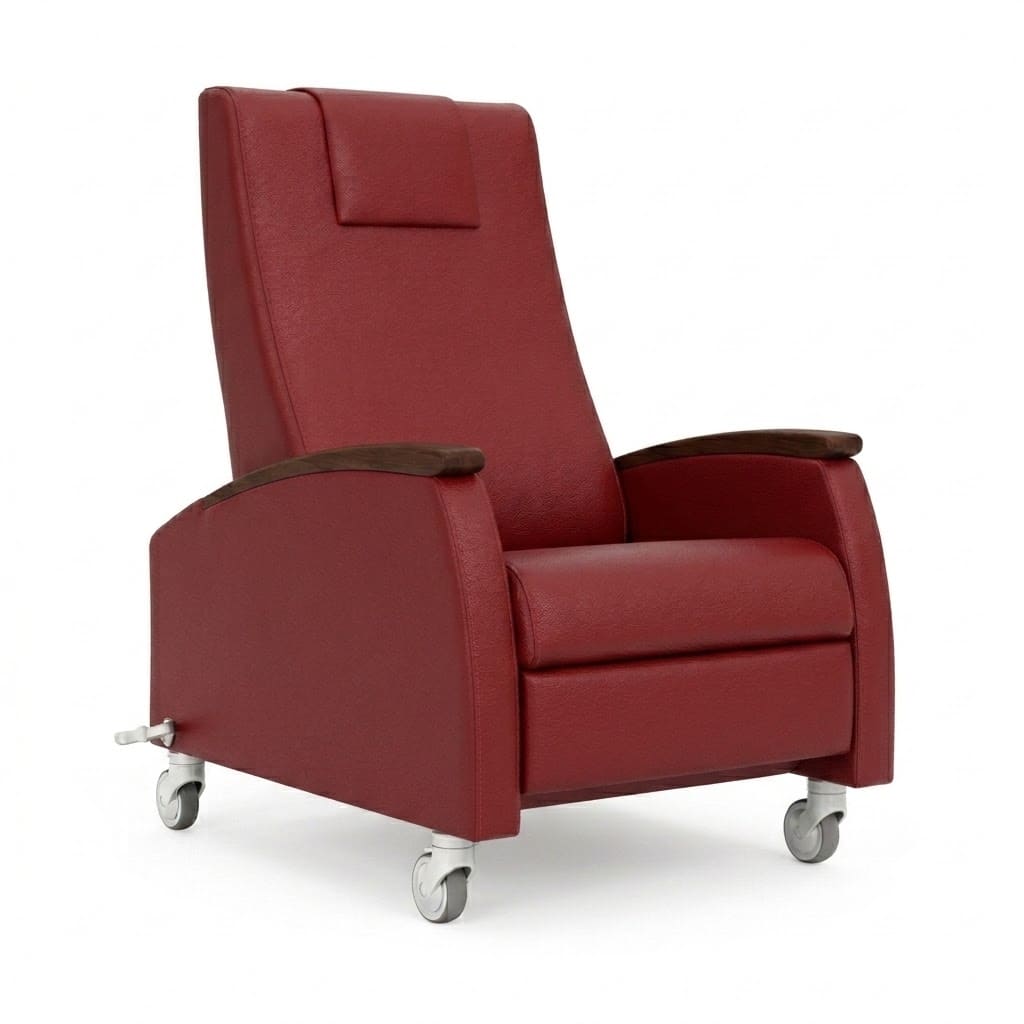 Dynacure motion reciner casters red barn