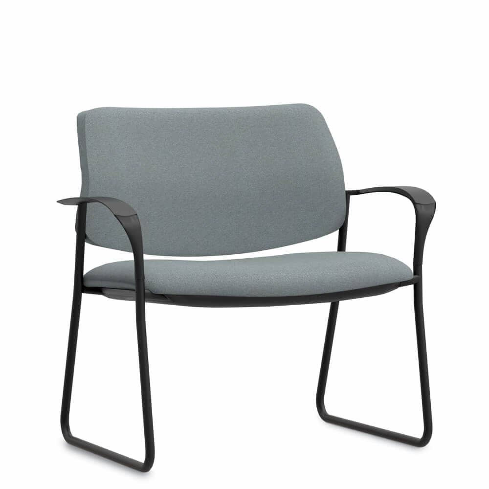 Reception chairs sled base legs grey