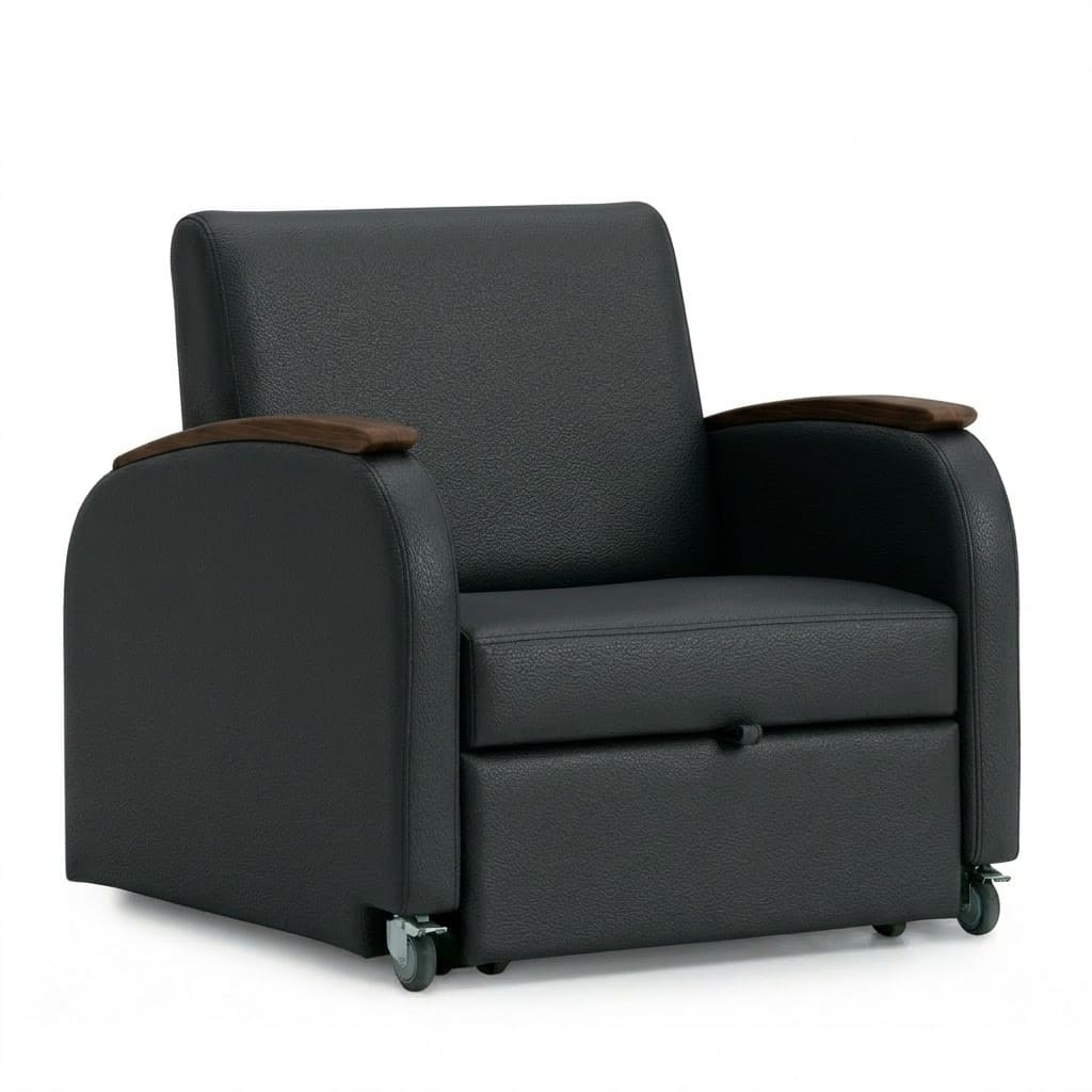 Sleeper chair black 3