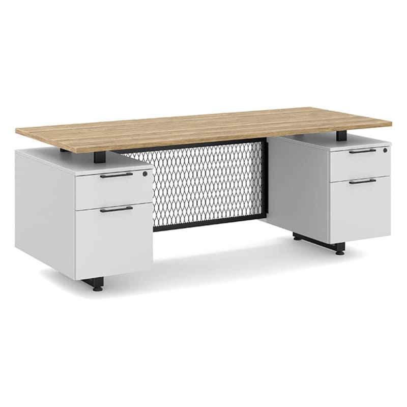 Straight office desk aspen top
