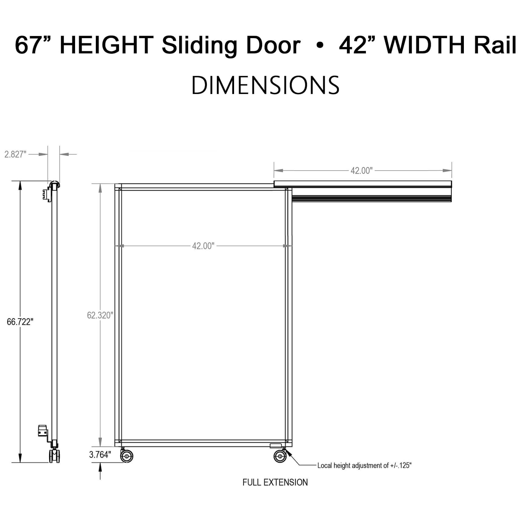 Ao2 cubicle door 67h 42w