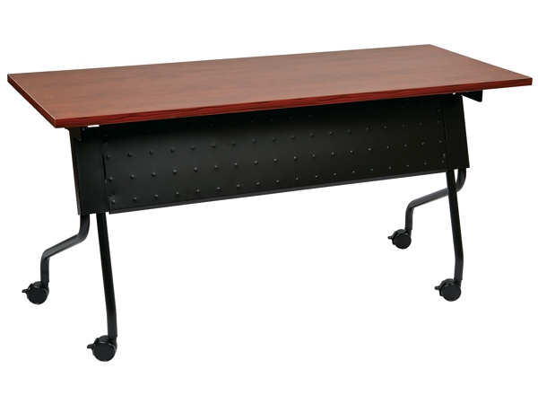 Folding training table 60x18 cherry black Folding training table 60x18 cherry black