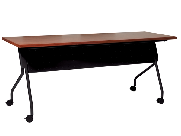 Folding training table 72x18 cherry black Folding training table 72x18 cherry black