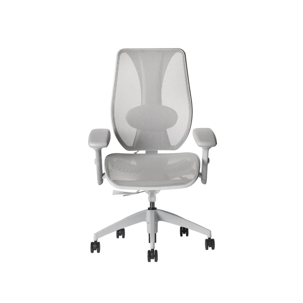 /shop/images/single product pages/big&tall mesh office chairs ergonomic mesh office chair with headrest light gray front view