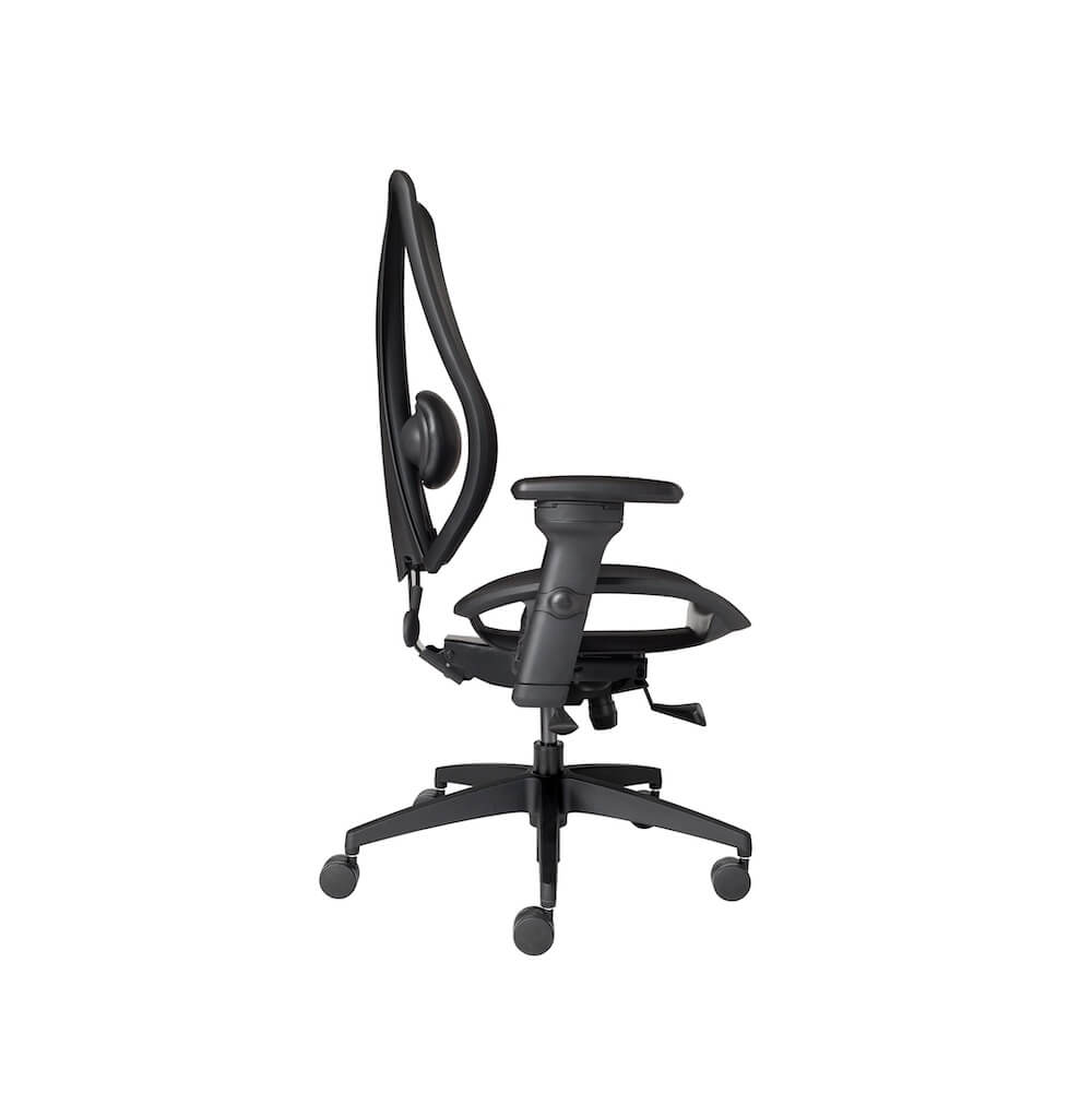 /shop/images/single product pages/big&tall mesh office chairs ergonomic mesh office chair with headrest midnight black lateral view