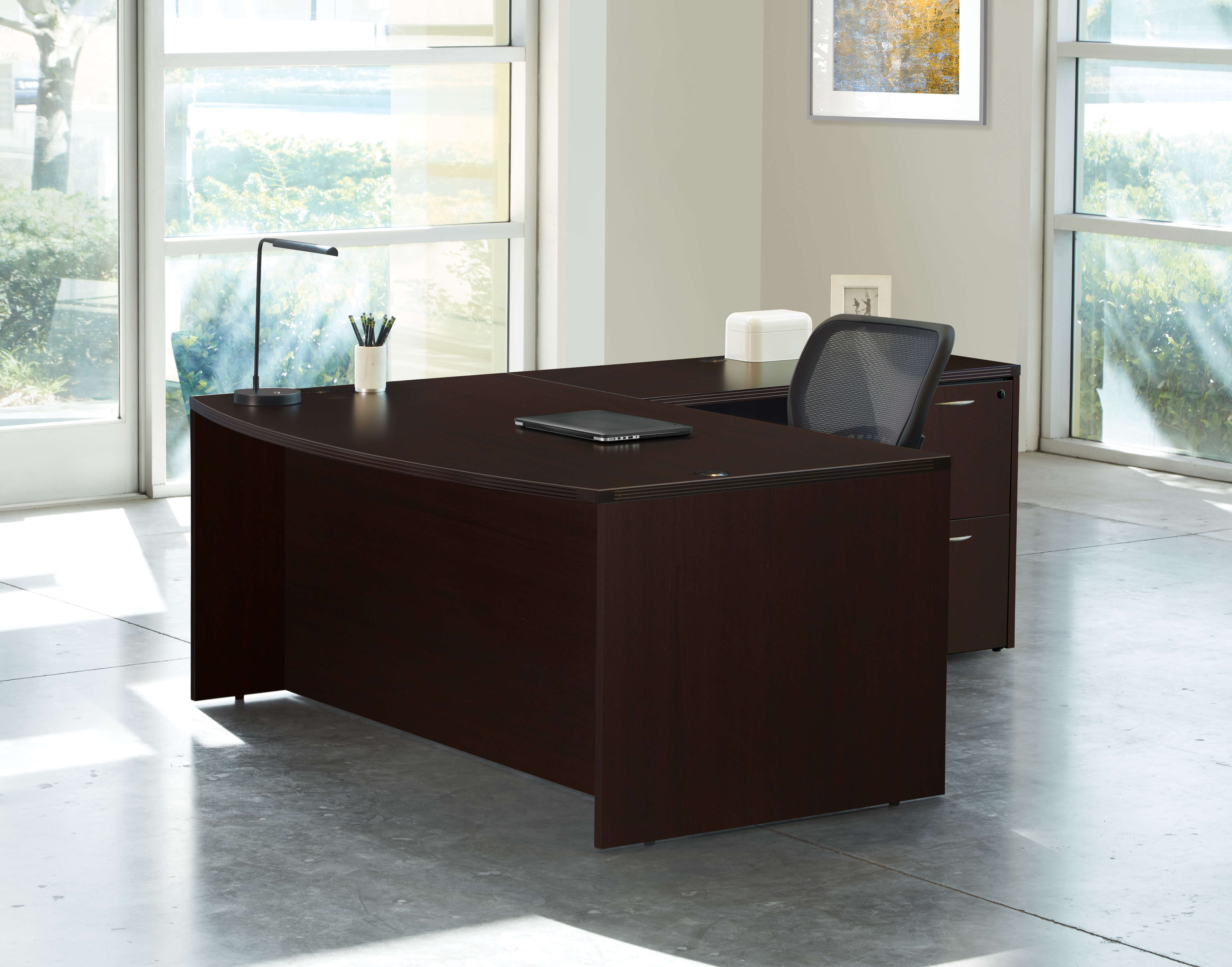 L shaped desk large l shaped desk modern l shaped office desk white espresso view 1 1