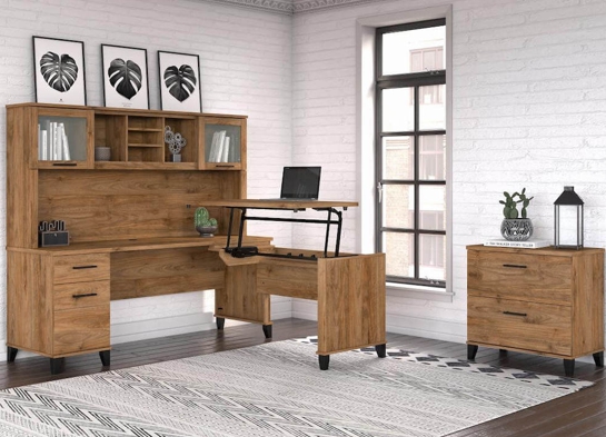 Sit and stand desk sit and stand corner desk standing desk with storage fresh walnut space view Sit and stand desk sit and stand corner desk standing desk with storage fresh walnut space view
