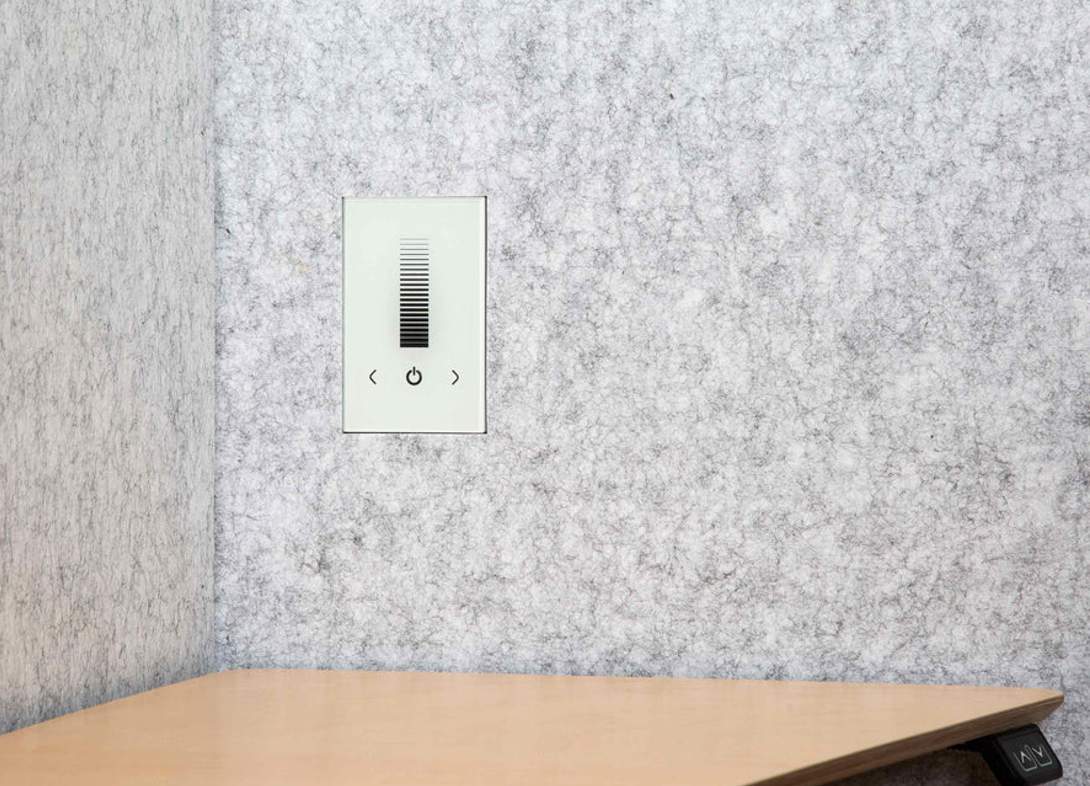 Zen single person office phone booth desk